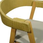 ΣΚΑΜΠΟ IMAN ΞΥΛΙΝΟ ΜΕ ΥΦΑΣΜΑΤΙΝΟ ΚΑΘΙΣΜΑ KAI ΠΛΑΤΗ ΑΠΟ ΣΧΟΙΝΙ - Image 6