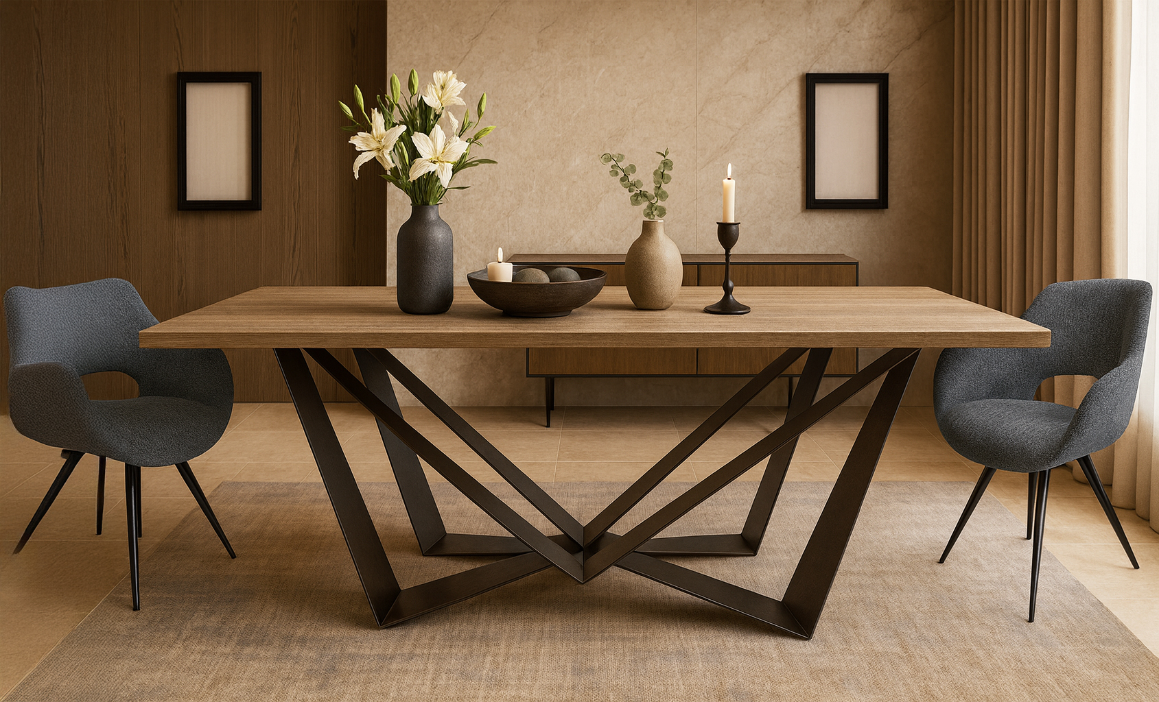 5194 Edition C Zetta Σέτ Τραπεζαρίας Power Spitimade® Με 6τμχ Καρέκλες Edition - Image 1