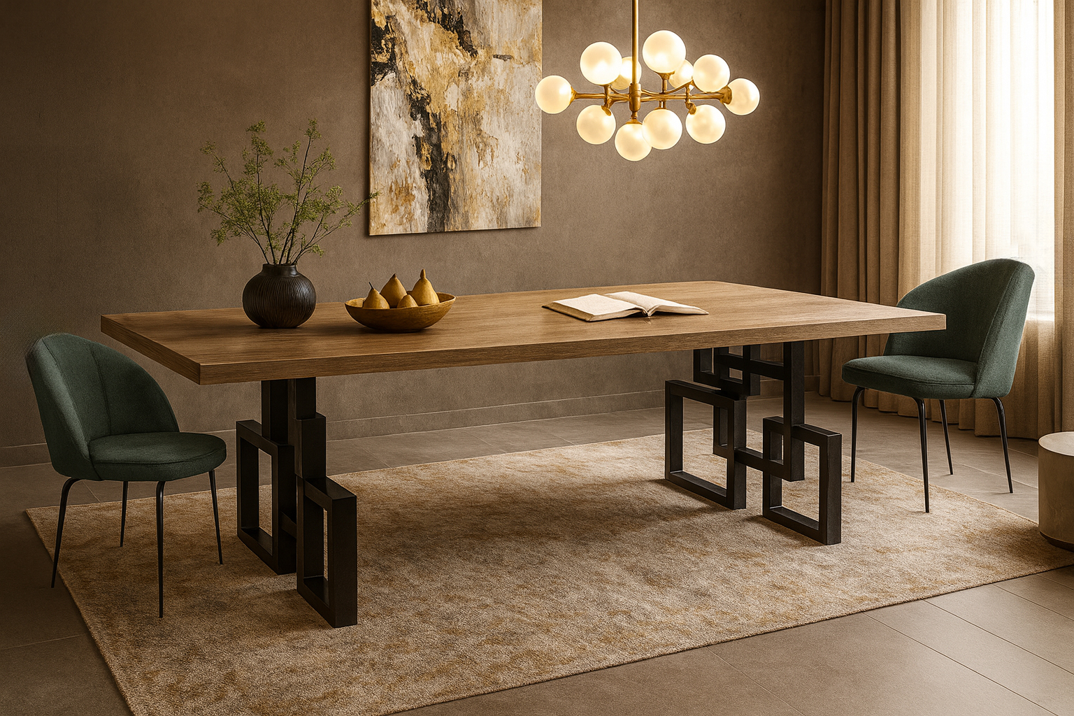 5194 Oscar Σέτ Τραπεζαρίας Square Spitimade® Με 6τμχ Καρέκλες Oscar - Image 1