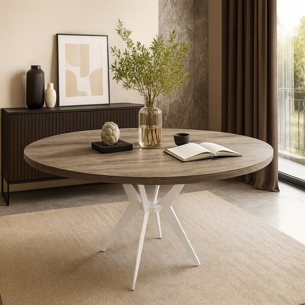 5194 WHITE ΤΡΑΠΕΖΑΡΙΑ NONA ΜΕ ΕΠΙΦΑΝΕΙΑ ΣΕ ΑΝΟΙΧΤΗ ΑΠΟΧΡΩΣΗ - Image 1