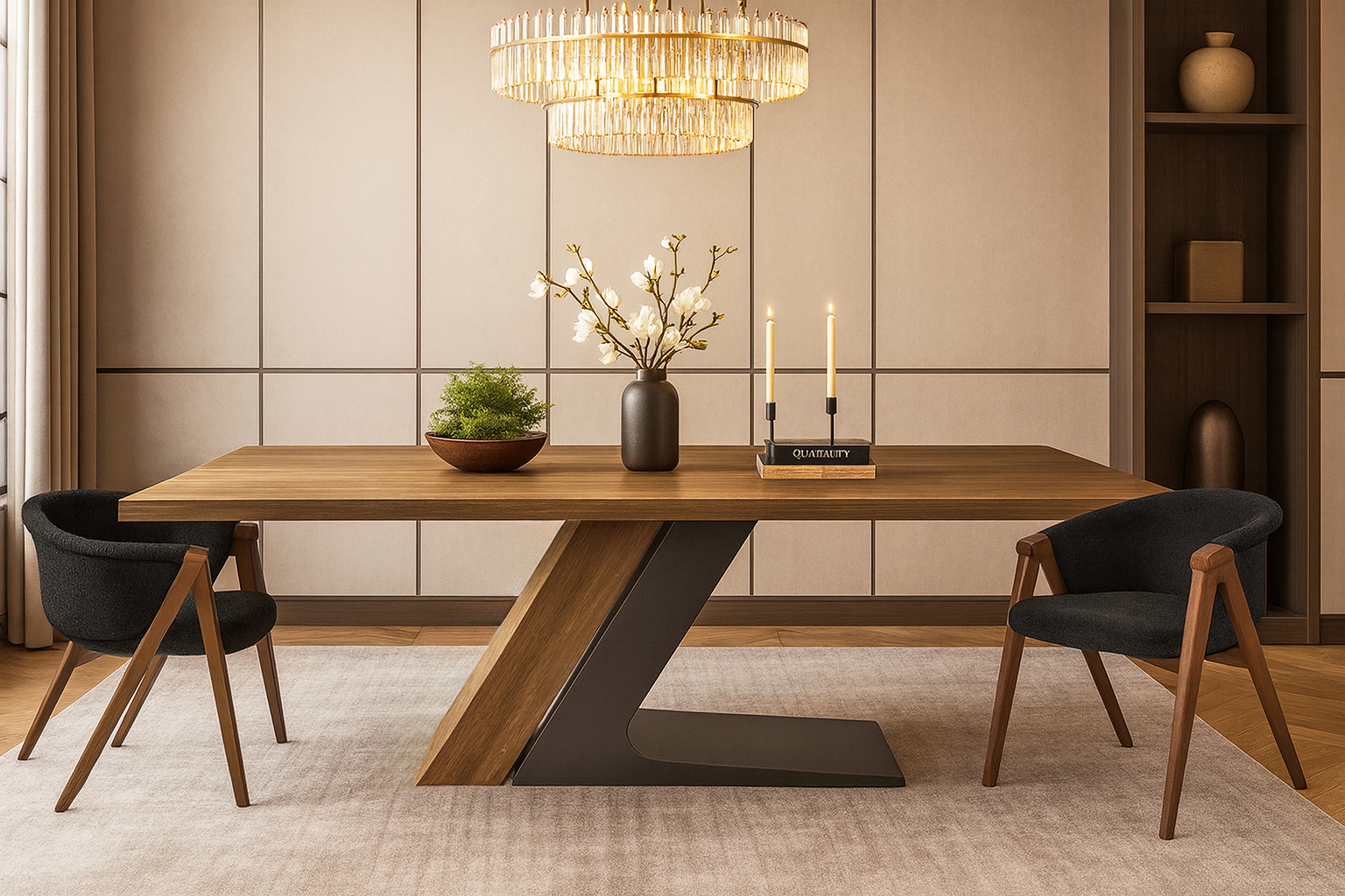 7763 Nomad bristol Σέτ Τραπεζαρίας Capital Spitimade® Με 6τμχ Καρέκλες Rich - Image 1