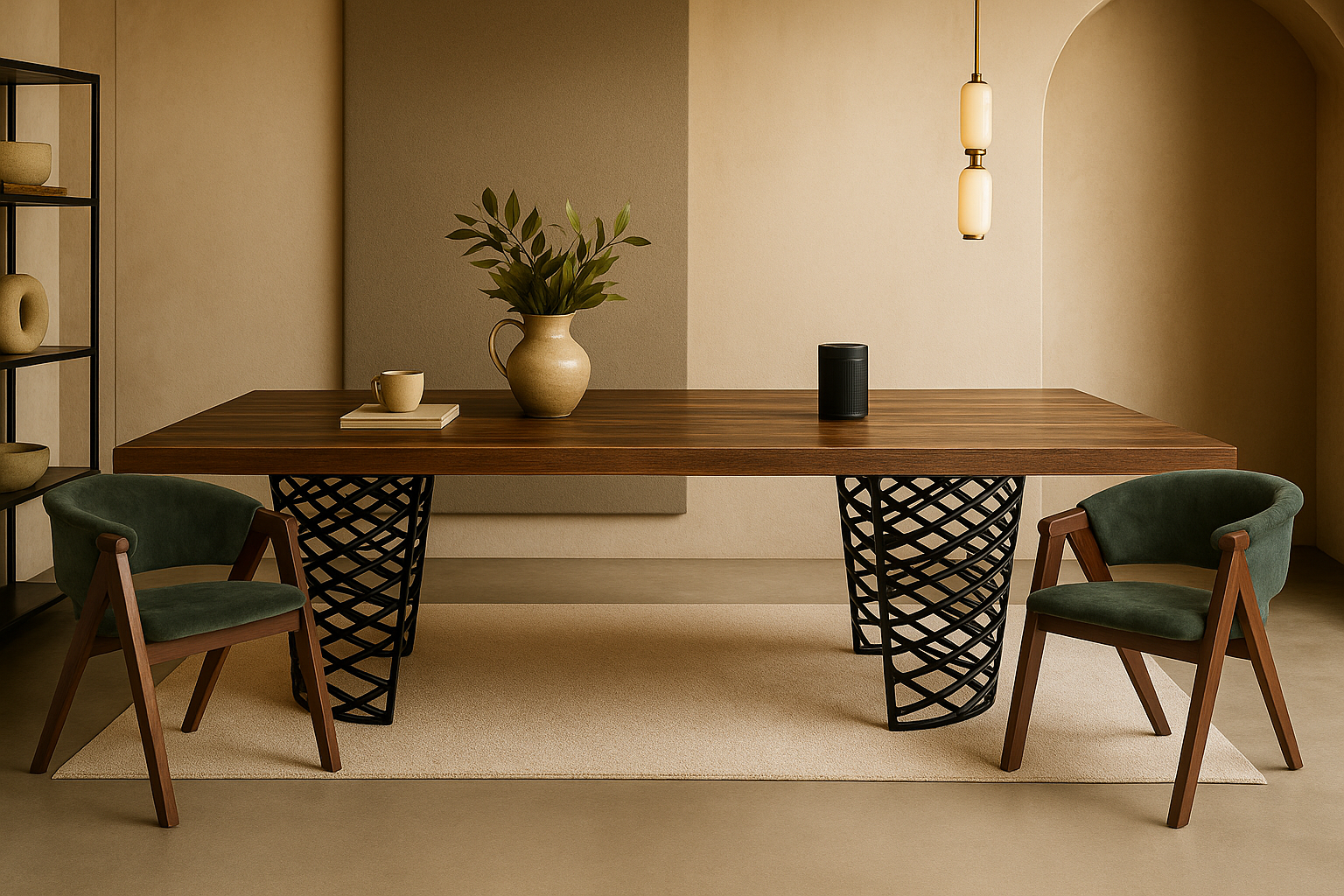 7763 Rich C Romma Σέτ Τραπεζαρίας Cage Spitimade® Με 6τμχ Καρέκλες Rich - Image 1