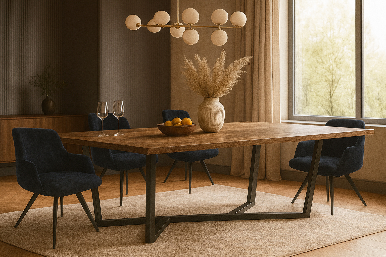 7763 Verena Σέτ Τραπεζαρίας Reiner Spitimade® Με 6τμχ Καρέκλες Verena - Image 1