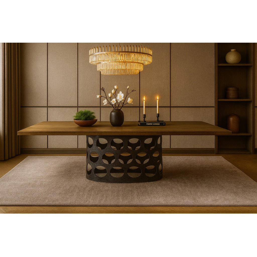 7763_1024x1024 ΤΡΑΠΕΖΑΡΙΑ UNIVERSE II ΜΕ ΕΠΙΦΑΝΕΙΑ ΣΕ ΣΚΟΥΡΟ ΚΑΦΕ - Image 1