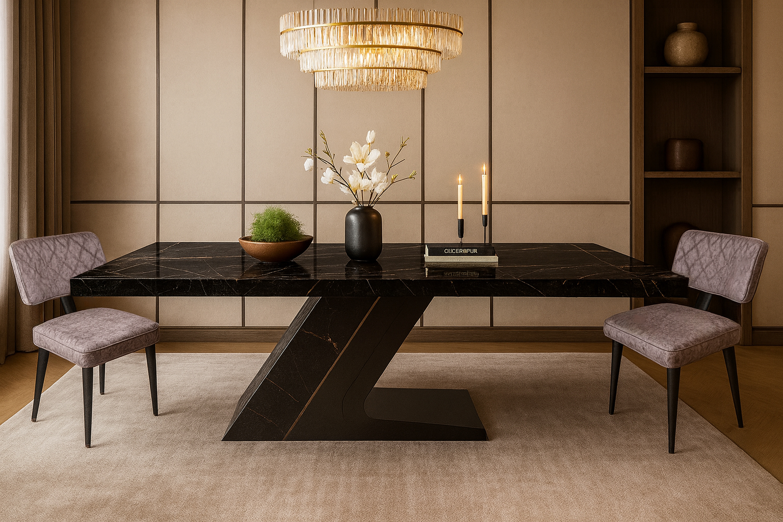 7767 Vesta Zetta Σέτ Τραπεζαρίας Capital Spitimade® Με 6τμχ Καρέκλες Vesta - Image 1