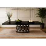 ΤΡΑΠΕΖΑΡΙΑ UNIVERSE II ΜΕ ΕΠΙΦΑΝΕΙΑ ΣΕ ΟΨΗ ΜΑΥΡΟΥ ΜΑΡΜΑΡΟΥ