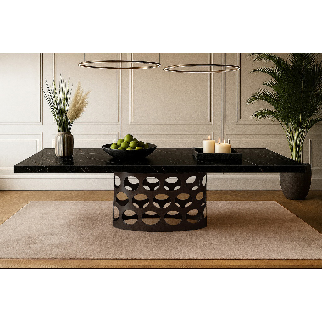 7767_1024x1024 ΤΡΑΠΕΖΑΡΙΑ UNIVERSE II ΜΕ ΕΠΙΦΑΝΕΙΑ ΣΕ ΟΨΗ ΜΑΥΡΟΥ ΜΑΡΜΑΡΟΥ - Image 1