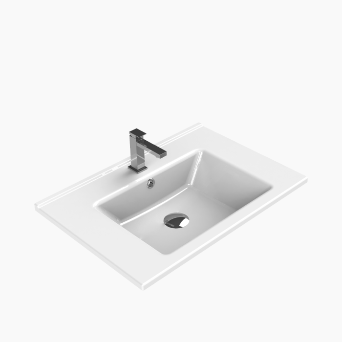 Arte Basin 65x45 Νιπτήρας Επίπλου Πορσελάνης Cerastyle Arte 65x45cm Λευκό - Image 1