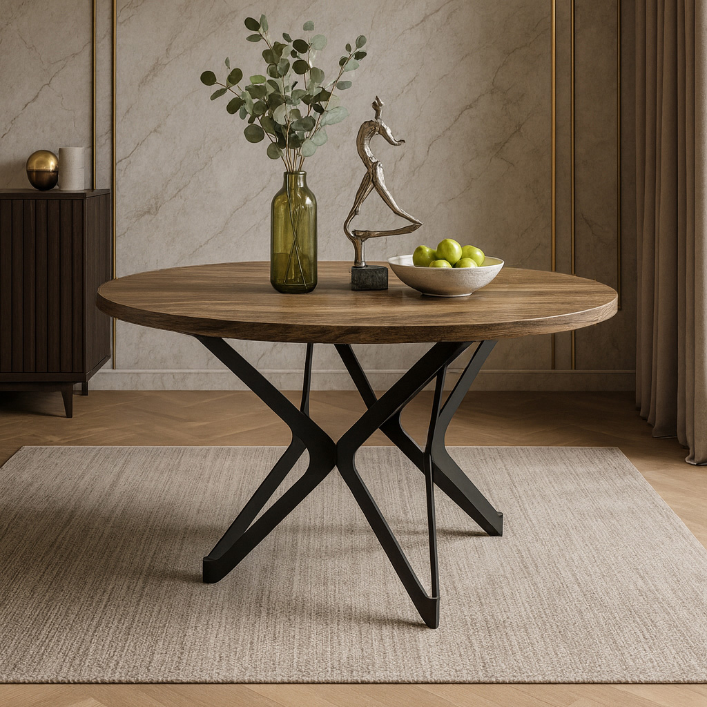 Asteri Strog. 7763 ΤΡΑΠΕΖΑΡΙΑ LOGGY ΜΕ ΕΠΙΦΑΝΕΙΑ ΣΕ ΣΚΟΥΡΟ ΚΑΦΕ ΧΡΩΜΑ - Image 1