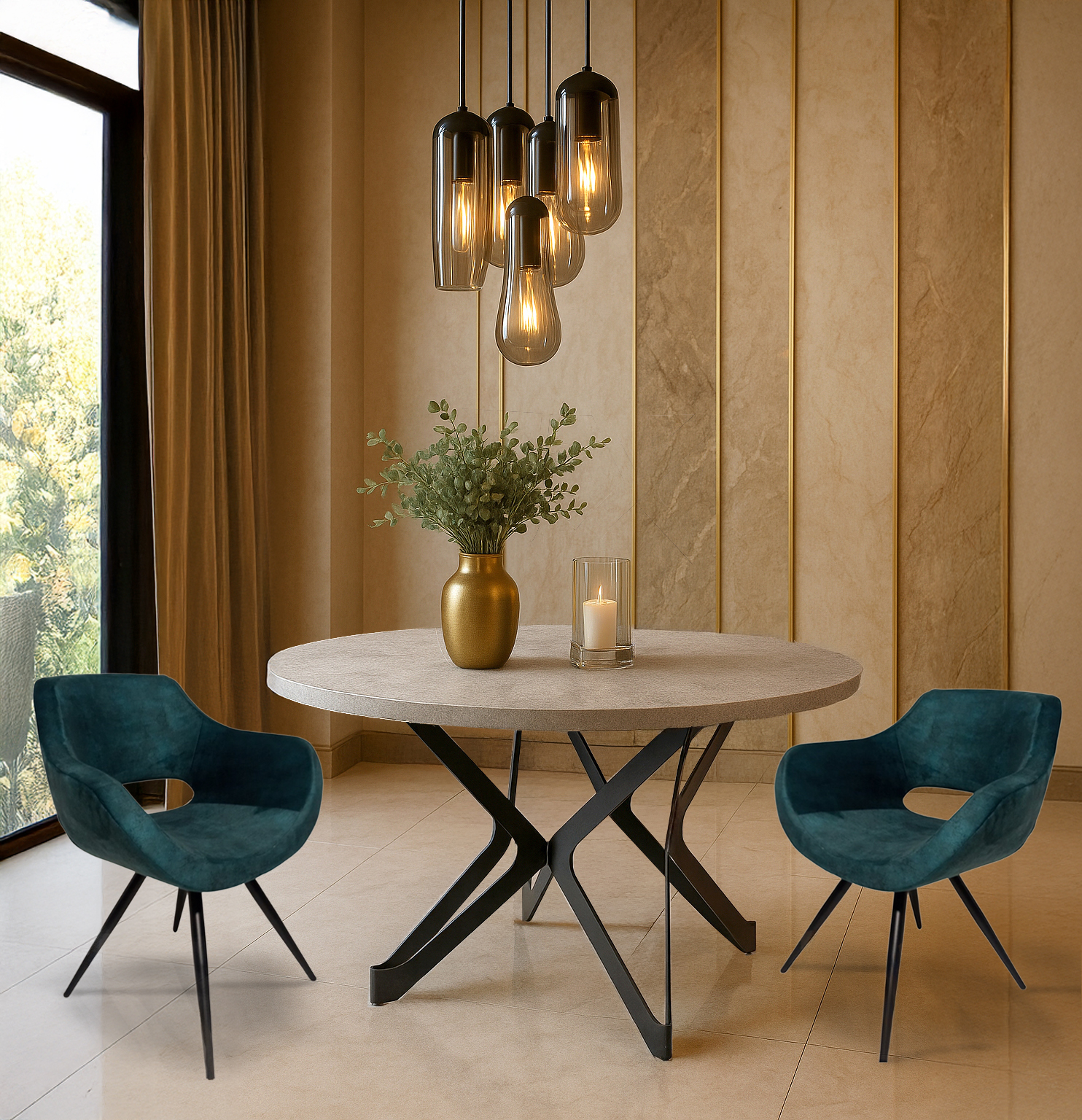 Asteri Strog. K538 Edition Σέτ Τραπεζαρίας Loggy Spitimade® Με 6τμχ Καρέκλες Edition - Image 1