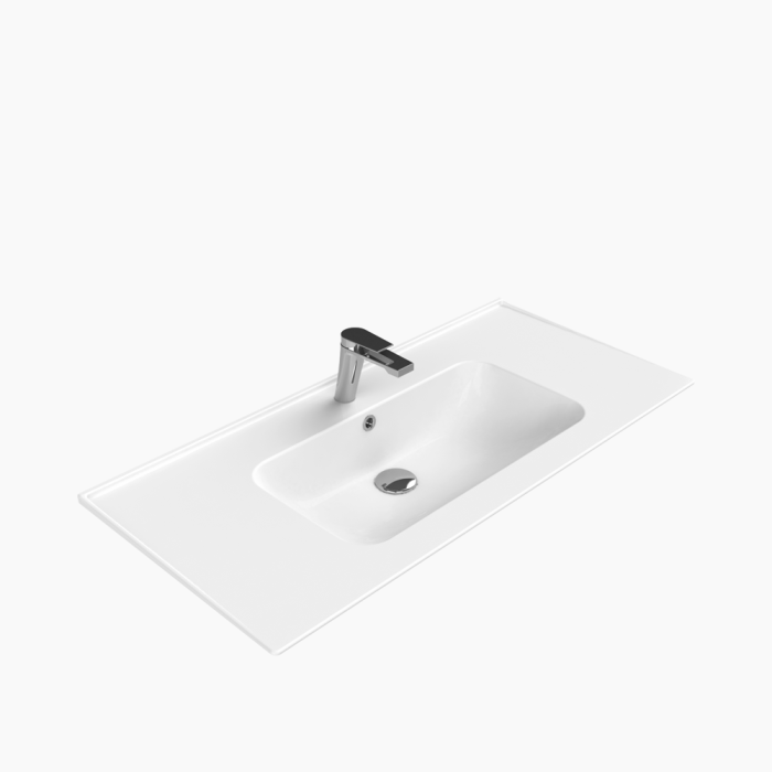 Blue Basin 100x47-700x700 Νιπτήρας Επίπλου Πορσελάνης Cerastyle Blue 100x47cm Λευκό - Image 1