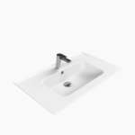 Νιπτήρας Επίπλου Πορσελάνης Cerastyle Blue 80x47cm Λευκό