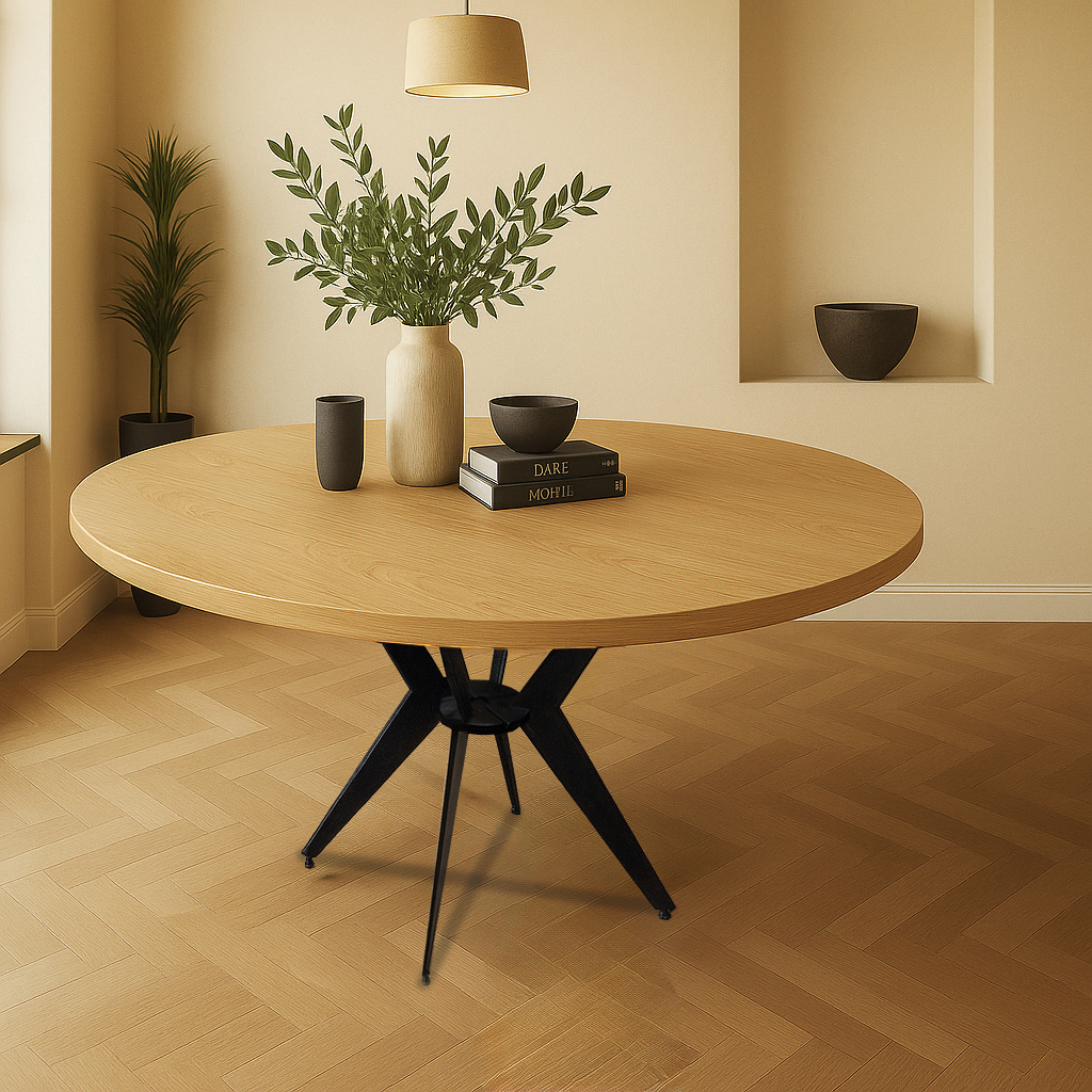 Decor 5 NOVA ΤΡΑΠΕΖΑΡΙΑ NONA ΜΕ ΕΠΙΦΑΝΕΙΑ ΣΕ ΦΥΣΙΚΟ ΞΥΛΟ ΜΕ ΙΣΙΟ ΤΕΛΕΙΩΜΑ - Image 1