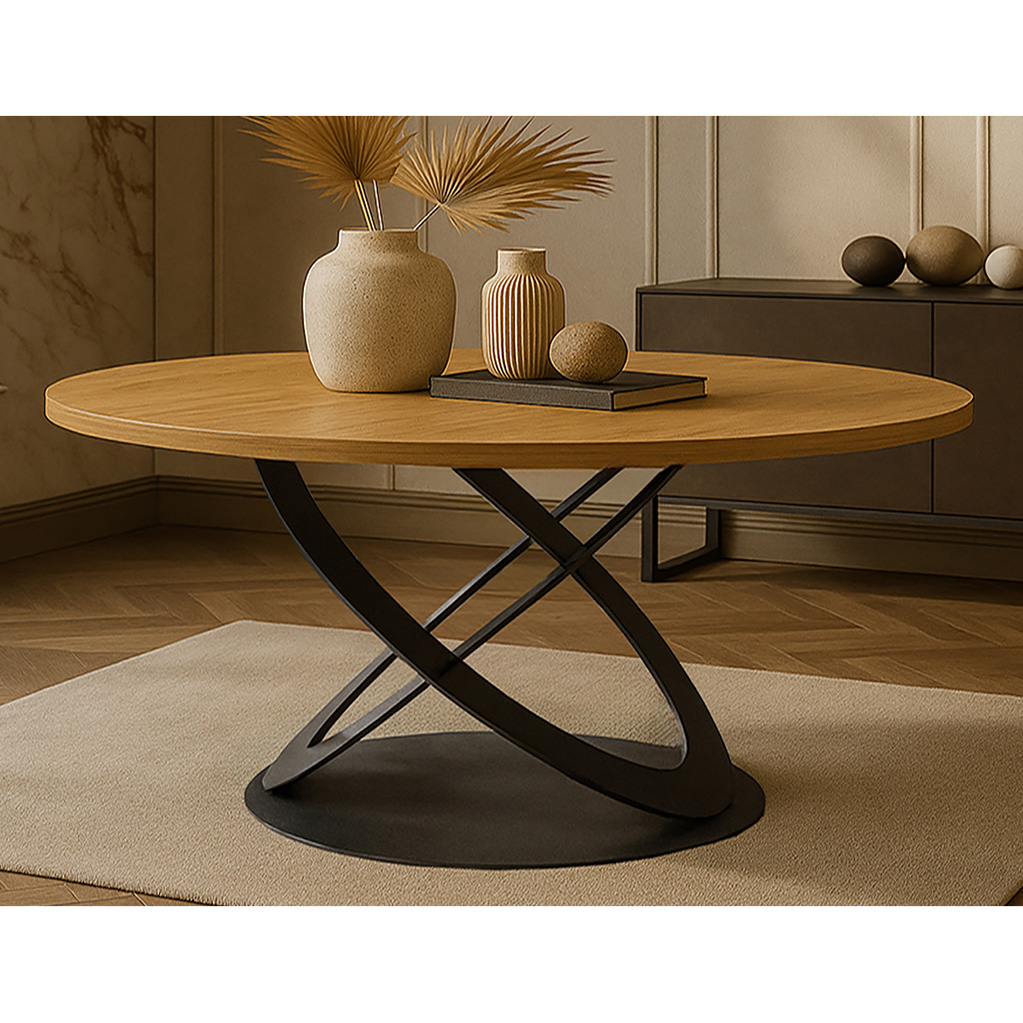 Decor Vasi Kykloi ΤΡΑΠΕΖΑΡΙΑ FOUND ΣΕ ΔΡΥΙΝΗ ΕΠΙΦΑΝΕΙΑ ΜΕ ΙΣΙΟ ΤΕΛΕΙΩΜΑ - Image 1