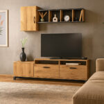 ΣΥΝΘΕΤΟ ΣΑΛΟΝΙΟΥ MATILDA ΣΕ ΑΠΟΧΡΩΣΗ ΜΕΛΙ ΜΕ ΑΝΘΡΑΚΙ ΛΕΠΤΟΜΕΡΕΙΕΣ