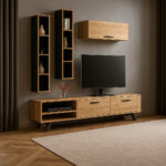 ΣΥΝΘΕΤΟ ΣΑΛΟΝΙΟΥ TOMMY ΣΕ ΑΠΟΧΡΩΣΗ ΜΕΛΙ ΜΕ ΑΝΘΡΑΚΙ ΛΕΠΤΟΜΕΡΕΙΕΣ