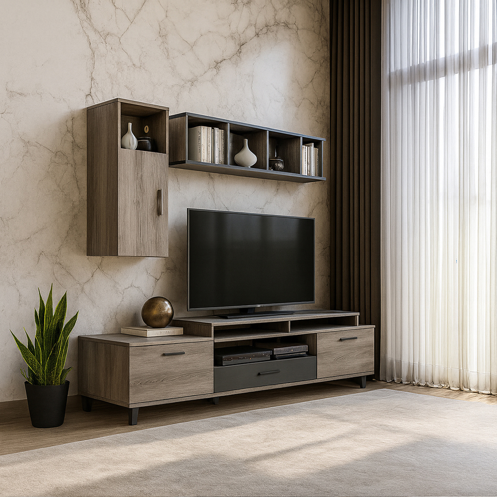 Epiplo Tv 49 Staxti ΣΥΝΘΕΤΟ ΣΑΛΟΝΙΟΥ BRISA ΣΕ ΑΠΟΧΡΩΣΗ ΣΤΑΧΤΙ ΜΕ ΑΝΘΡΑΚΙ ΛΕΠΤΟΜΕΡΕΙΕΣ - Image 1