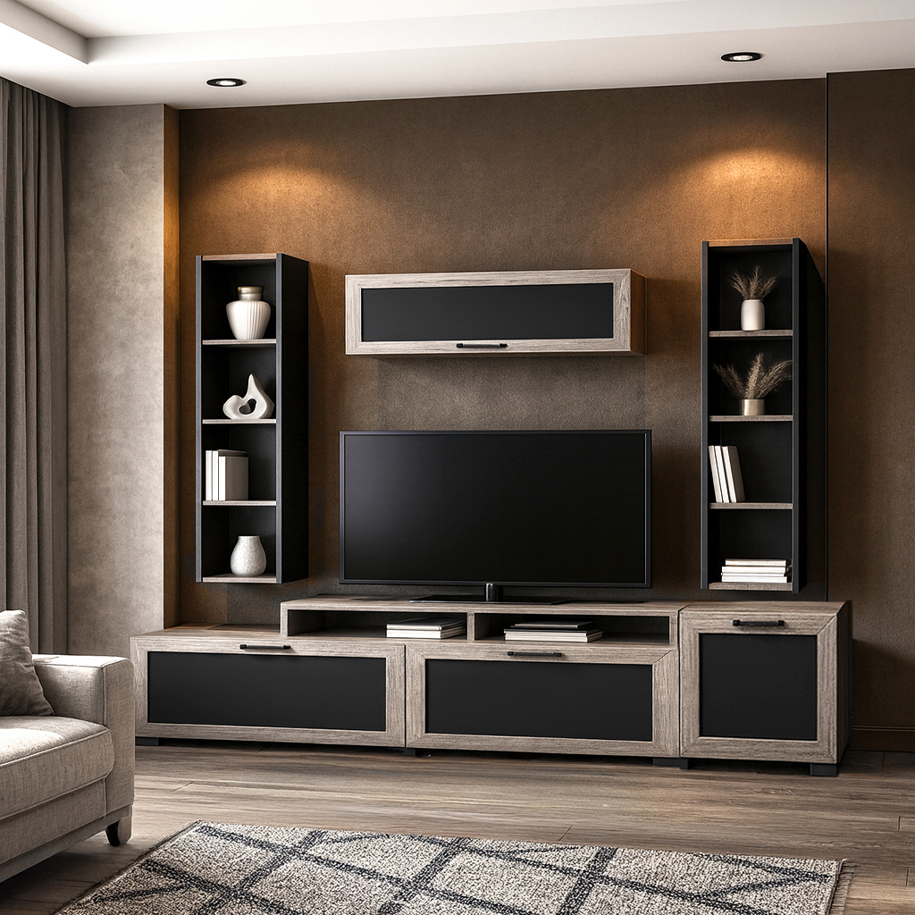 Epiplo Tv 59 Staxti ΣΥΝΘΕΤΟ ΣΑΛΟΝΙΟΥ CESAR ΣΕ ΑΠΟΧΡΩΣΗ ΣΤΑΧΤΙ ΜΕ ΜΑΥΡΕΣ ΛΕΠΤΟΜΕΡΕΙΕΣ - Image 1