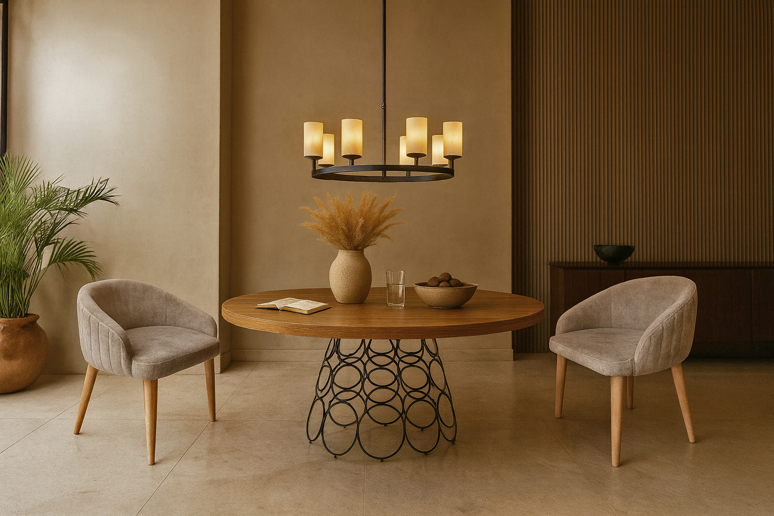 K529 MADISON Σέτ Τραπεζαρίας Libre Spitimade® Με 6τμχ Πολυθρόνες-Καρέκλες Madison - Image 1