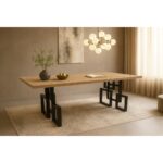 ΤΡΑΠΕΖΑΡΙΑ SQUARE ΜΕ ΕΠΙΦΑΝΕΙΑ ΣΕ ΦΥΣΙΚΗ ΑΠΟΧΡΩΣΗ