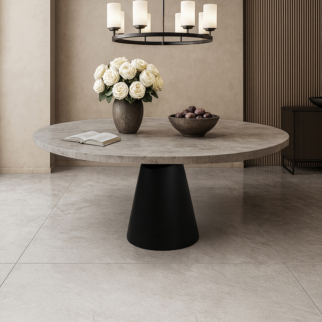 K538 ΤΡΑΠΕΖΑΡΙΑ CONE ΙΙ ΜΕ ΕΠΙΦΑΝΕΙΑ ΣΕ ΟΨΗ ΑΝΟΙΧΤΟ ΤΣΙΜΕΝΤΟ - Image 1