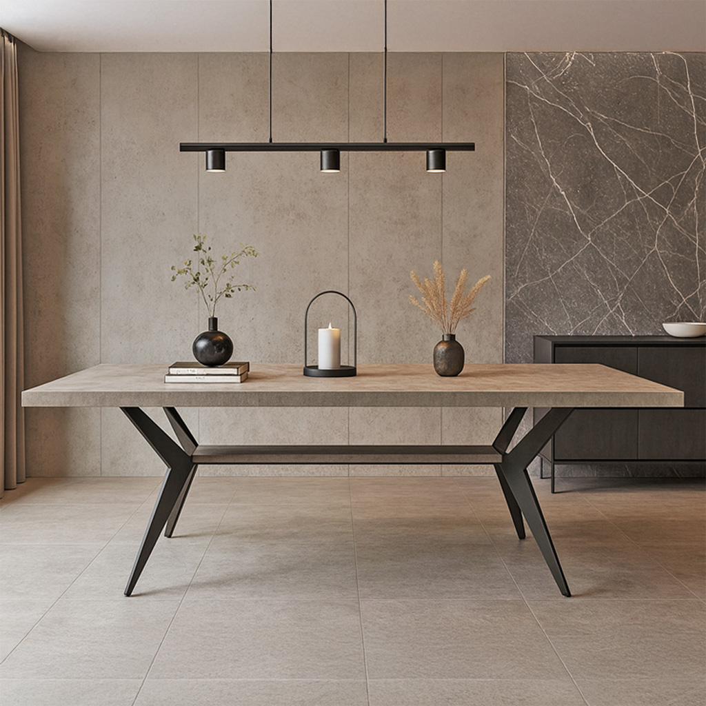 K538 ΤΡΑΠΕΖΑΡΙΑ LAMA ΜΕ ΕΠΙΦΑΝΕΙΑ ΣΕ ΟΨΗ ΑΝΟΙΧΤΟ ΤΣΙΜΕΝΤΟ - Image 1