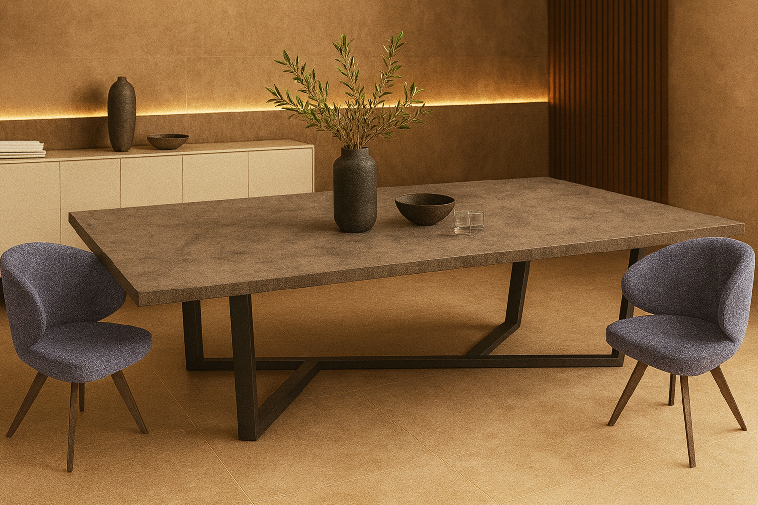 K538 Isabel Zetta Σέτ Τραπεζαρίας Reiner Spitimade® Με 6τμχ Καρέκλες Isabel - Image 1