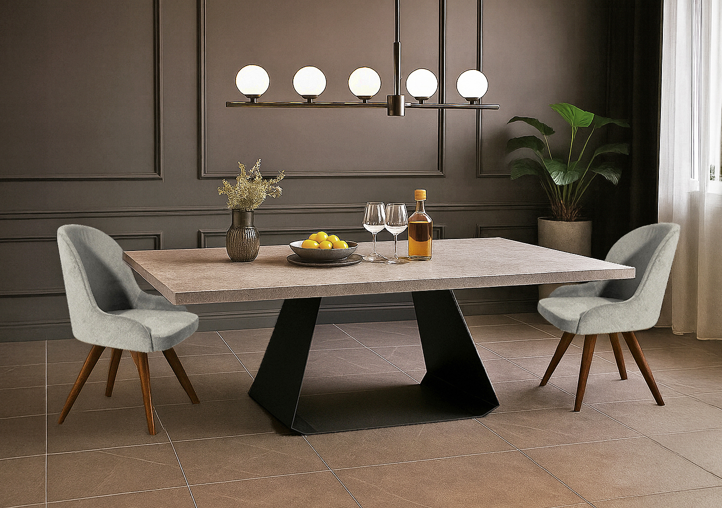 K538 bonita beige Karydi Σέτ Τραπεζαρίας Strumer Spitimade® Με 6τμχ Καρέκλες Bonita - Image 1