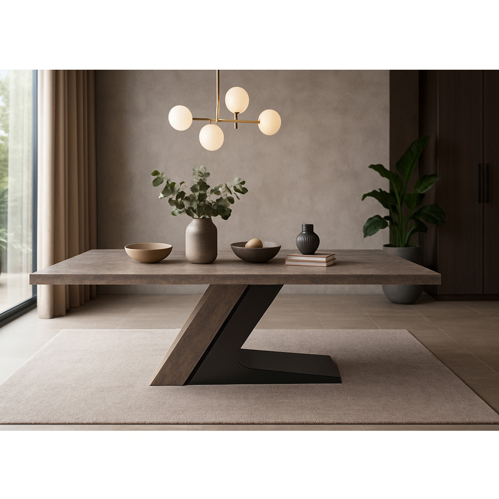 K540 ΤΡΑΠΕΖΑΡΙΑ CAPITAL ΜΕ ΕΠΙΦΑΝΕΙΑ ΣΕ ΟΨΗ ΣΚΟΥΡΟ ΤΣΙΜΕΝΤΟ - Image 1