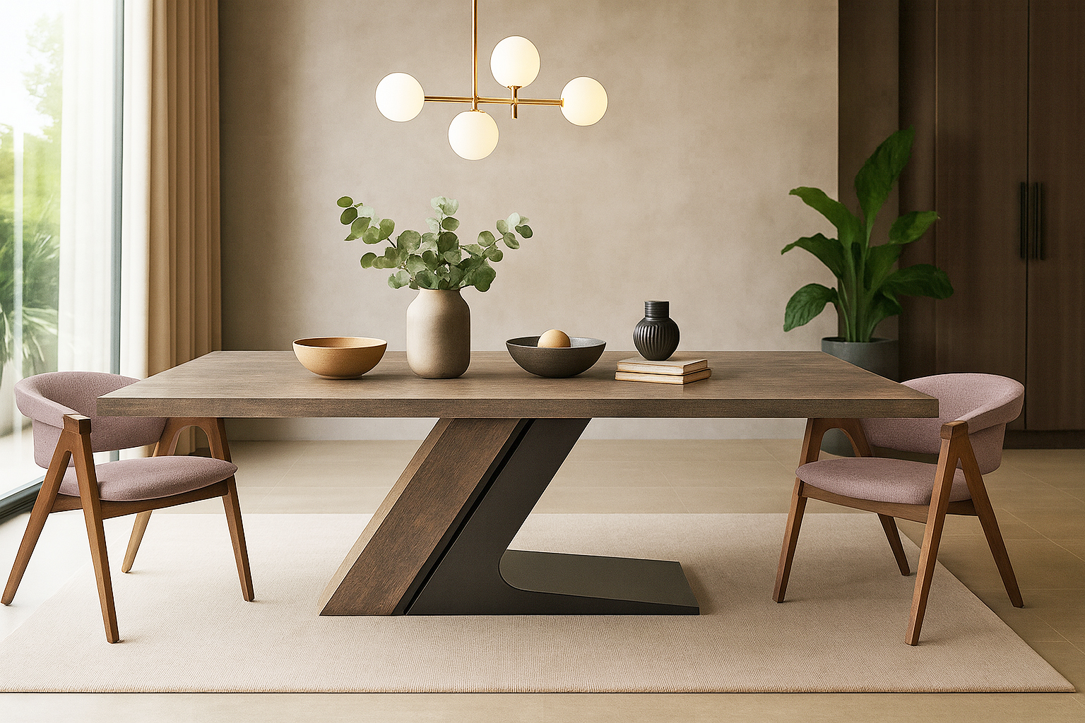 K540 Rich C Zetta Σέτ Τραπεζαρίας Capital Spitimade® Με 6τμχ Καρέκλες Rich - Image 1