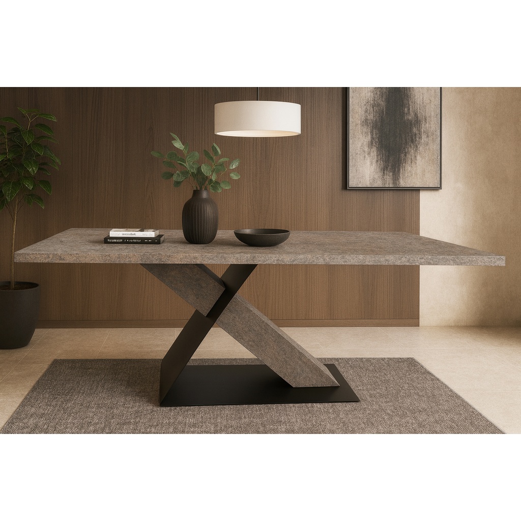 K540_1024 ΤΡΑΠΕΖΑΡΙΑ TYPO ΜΕ ΕΠΙΦΑΝΕΙΑ ΣΕ ΟΨΗ ΤΣΙΜΕΝΤΟ ΣΚΟΥΡΟ - Image 1