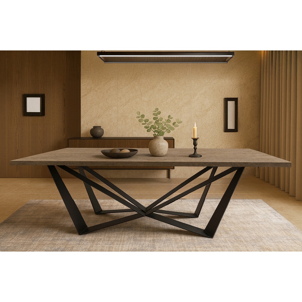 K540_1024 ΤΡΑΠΕΖΑΡΙΑ POWER ΜΕ ΕΠΙΦΑΝΕΙΑ ΣΕ ΟΨΗ ΣΚΟΥΡΟ ΤΣΙΜΕΝΤΟ - Image 1