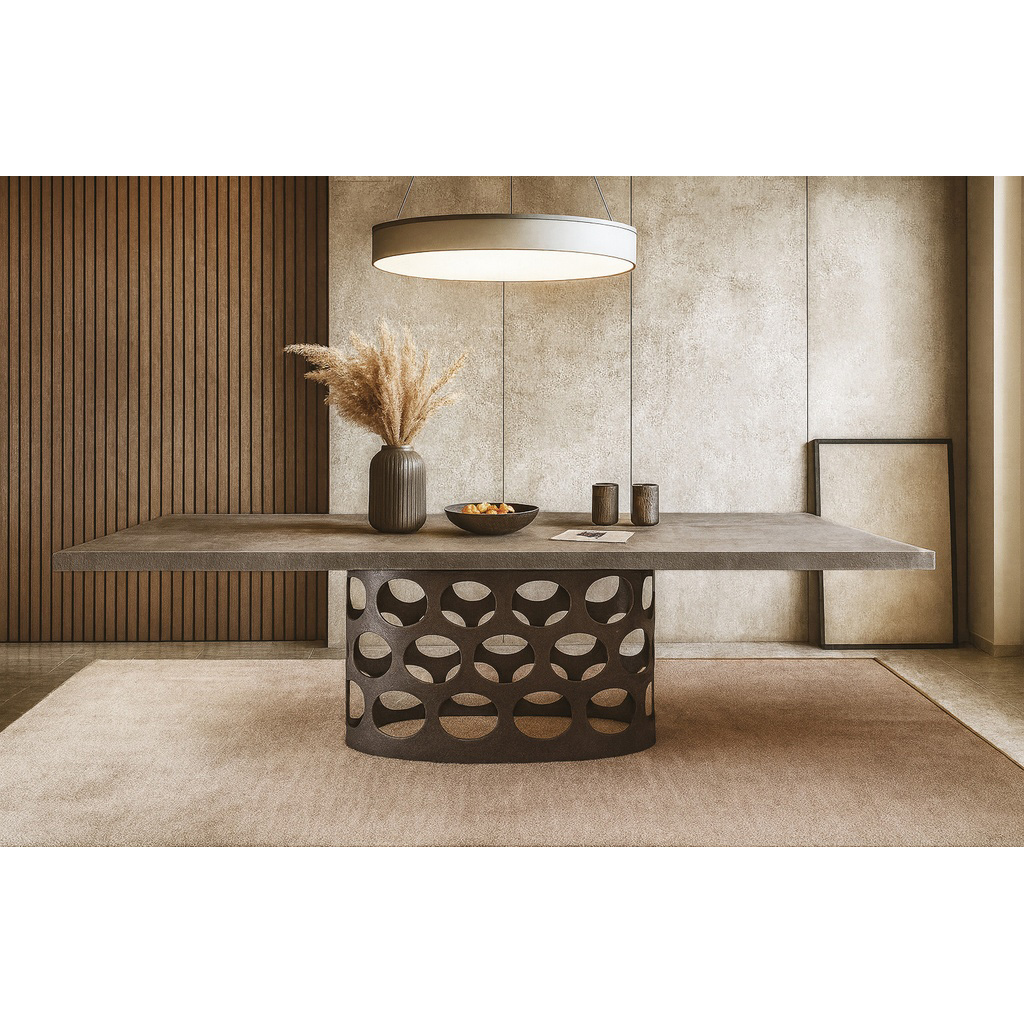 K540_1024x1024 ΤΡΑΠΕΖΑΡΙΑ UNIVERSE II ΜΕ ΕΠΙΦΑΝΕΙΑ ΣΕ ΟΨΗ ΤΣΙΜΕΝΤΟ ΣΚΟΥΡΟ - Image 1