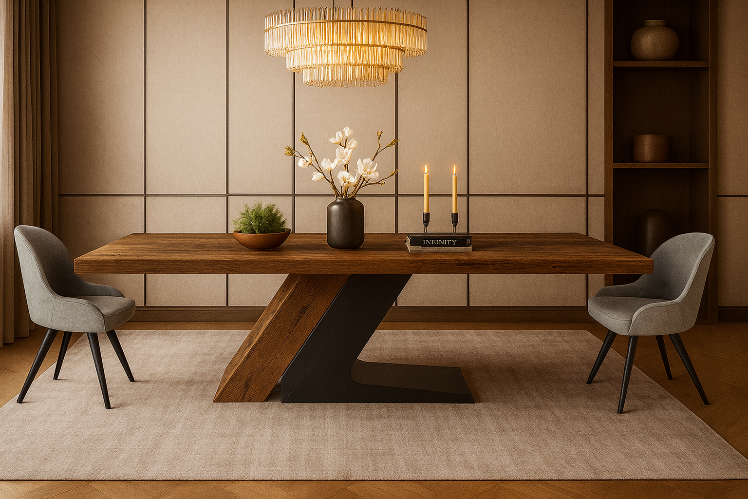 K545 Bonita Beige Σέτ Τραπεζαρίας Capital Spitimade® Με 6τμχ Καρέκλες Bonita - Image 1