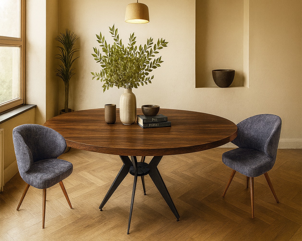 K545 Isabelle Zetta Σέτ Τραπεζαρίας Nona Spitimade® Με 6τμχ Καρέκλες Isabel - Image 1