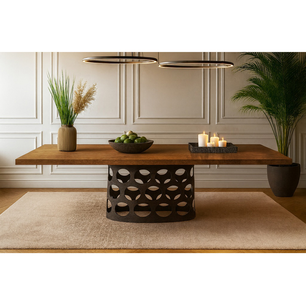 K545_1024x1024 ΤΡΑΠΕΖΑΡΙΑ UNIVERSE II ΜΕ ΕΠΙΦΑΝΕΙΑ ΣΕ ΚΑΡΥΔΙ ΑΠΟΧΡΩΣΗ - Image 1