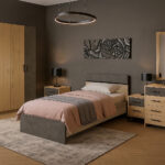 ΚΡΕΒΑΤΙ ΑΜΕΛΕΙΑ ΣΕ ΑΠΟΧΡΩΣΗ ΓΚΡΙ-ΜΕΛΙ 90Χ190