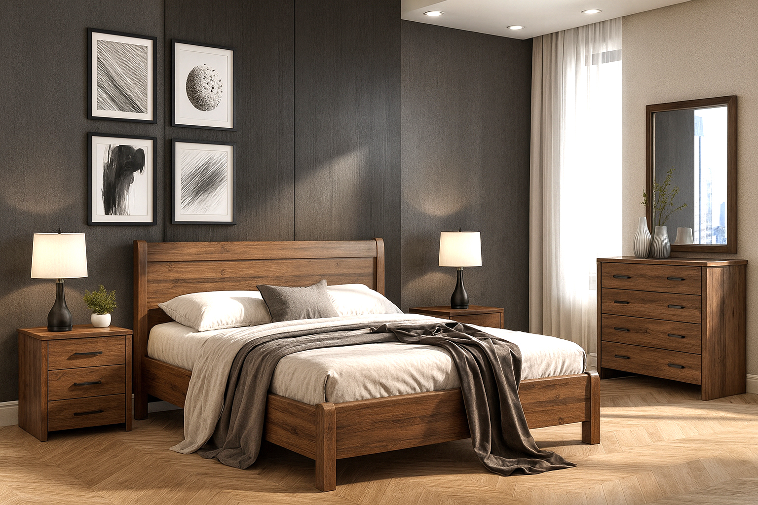 Krevati 26 Karydi ΚΡΟΝΟΣ ΚΡΕΒΑΤΙ ΚΡΟΝΟΣ ΣΕ ΑΠΟΧΡΩΣΗ ΚΑΡΥΔΙ 160Χ200 - Image 1