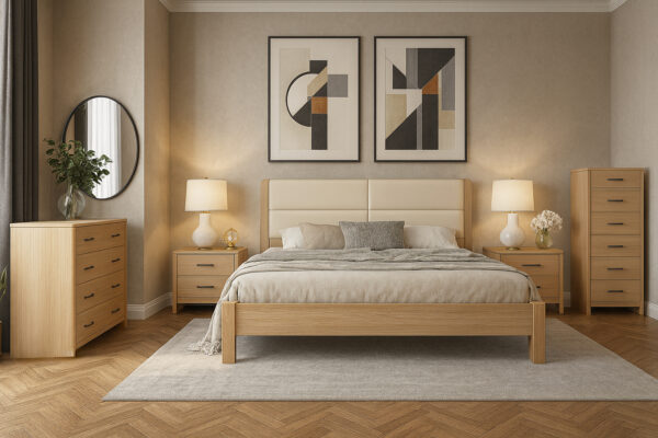 ΚΡΕΒΑΤΙ ΟΡΦΕΑΣ ΣΕ ΑΠΟΧΡΩΣΗ ΛΑΤΤΕ ΚΑΙ ΕΠΕΝΔΥΣΗ ΜΕ ΤΕΧΝΟΔΕΡΜΑ ΜΠΕΖ 160Χ200