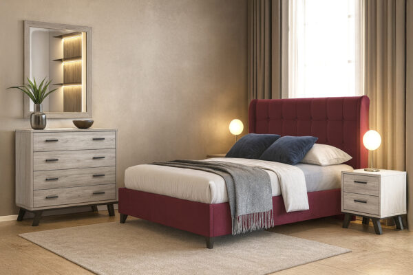 ΚΡΕΒΑΤΙ ΝΥΜΦΗ ΜΕ ΥΦΑΣΜΑ 160Χ200