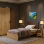 ΚΡΕΒΑΤΙ ΑΜΕΛΕΙΑ ΣΕ ΑΠΟΧΡΩΣΗ ΜΕΛΙ-ΚΑΡΥΔΙ 90Χ190