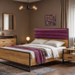 ΚΡΕΒΑΤΙ ΑΘΗΝΑ ΣΕ ΑΠΟΧΡΩΣΗ ΜΕΛΙ ΜΕ ΥΦΑΣΜΑ 160Χ200