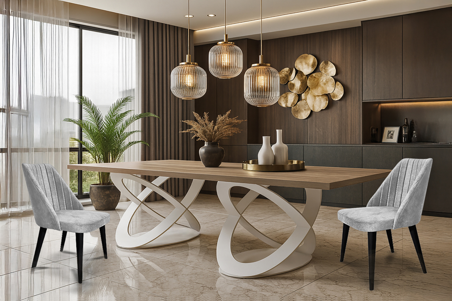 Kykloi 5194 Argo Bristol Σέτ Τραπεζαρίας Fenia Spitimade® Με 6τμχ Καρέκλες Argo - Image 1