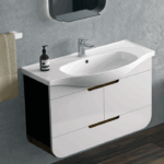 Νιπτήρας Επίπλου Πορσελάνης Cerastyle Lila 65x46cm Λευκό - Image 2