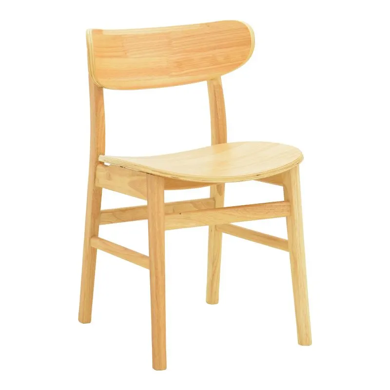 Lumnia Καρέκλα Lumnia rubberwood σε φυσική απόχρωση 46x50x76εκ - Image 1