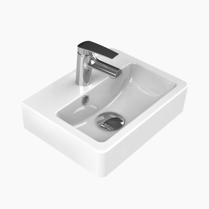 Mini Basin 28-700x700 Νιπτήρας Επίπλου Πορσελάνης Cerastyle Mini 37x28cm Λευκό - Image 1