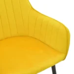 ΠΟΛΥΘΡΟΝΑ NOOR ME ΚΙΤΡΙΝΟ ΒΕΛΟΥΔΟ ΥΦΑΣΜΑ ΚΑΙ ΜΕΤΑΛΛΙΚΟ ΠΟΔΙ ΜΑΥΡΟ - Image 7