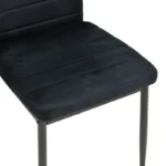 ΚΑΡΕΚΛΑ PARKER ΜΕ ΜΑΥΡΟ ΒΕΛΟΥΔΟ ΥΦΑΣΜΑ  ΚΑΙ ΜΕΤΑΛΛΙΚΟ ΠΟΔΙ - Image 8