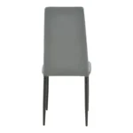 ΚΑΡΕΚΛΑ PARKER ΜΕ ΓΚΡΙ ΒΕΛΟΥΔΟ ΥΦΑΣΜΑ  ΚΑΙ ΜΕΤΑΛΛΙΚΟ ΠΟΔΙ - Image 6