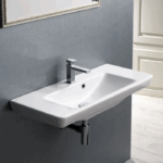 Νιπτήρας Επίπλου Πορσελάνης Cerastyle Porto 65x38cm Λευκό - Image 2